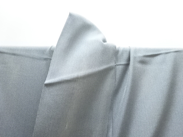  両面染　万筋単衣江戸小紋着物